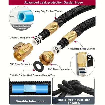 High Pressure Garden Hose, Expandable Magic Hose For Garden Watering And Cleaning, US3/4 Joint Sprinkler Head, Sprinkler Device