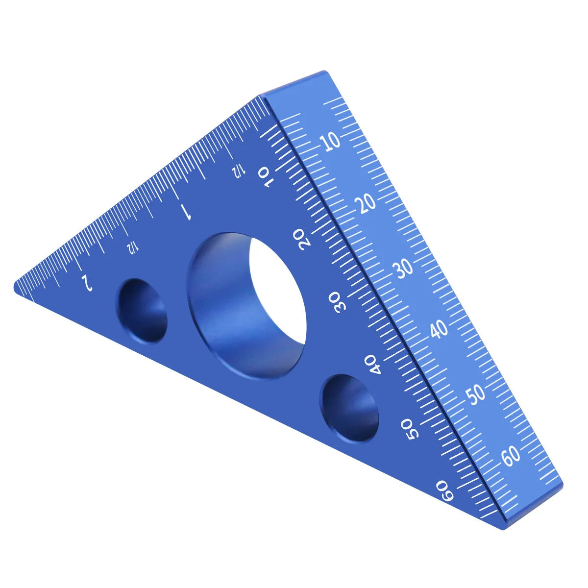 45/90 Degree Metric Scale Precision Angle Ruler Aluminum Alloy Thickened Height Ruler Multifunction Woodworking Tool