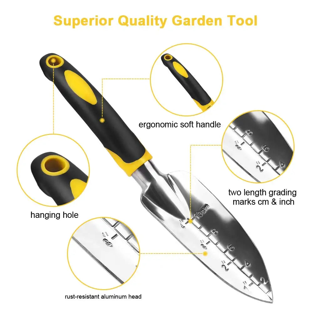 Garden Tool Hand Trowel,Rake,Cultivator,Weeder Tools With Ergonomic Handle,Garden Lawn Farmland Transplant Gardening Bonsai Tool